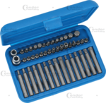 Socket Bit Set 46-pcs 3/8+1/2