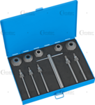 Valve Refacing + Seating Tool cutters 45+90° 32.5-42.5mm 6-pcs