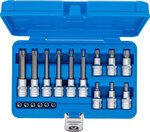 Bit Socket Set 6.3 mm (1/4) / 12.5 mm (1/2) Drive T-Star (for Torx) 18 pcs