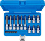 Bit Socket Set (1/4) / (1/2) Drive T-Star tamperproof (for Torx) 18 pcs