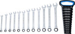 Open End Ratchet and Ratchet Ring Wrench Set 12 pcs