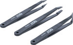 Plastic Tweezers Set 3 pcs