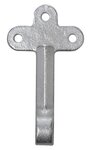 Flap hook no. 0 left 140mm with screw-on eye