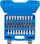 Bit Socket Set (1/2) Drive Internal Hexagon T-Star (for Torx) Spline (for XZN) with Ball Head 20 pcs