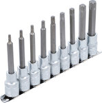 Bit Socket Set (1/2) Drive T-Star (for Torx) 9 pcs