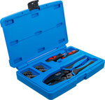 Crimping Pliers and Terminal Tool Kit with 2 Pairs of Jaws