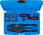 Crimping Pliers and Terminal Tool Kit with 2 Pairs of Jaws