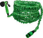Water Hose Textile flexible with Garden Hand Shower with 7 Functions 7,5 - 22 m