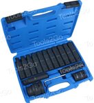 Impact Bit Set for Trucks 16-pcs 3/4+1 CrMo