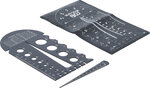 Screwpitch Gauge and Thread Template Metric M3 - M20, 0.5 - 13.00 mm