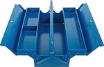 Metal Tool Box empty 420 x 200 x 150 mm 3 Compartments