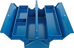 Metal Tool Box empty 420 x 200 x 150 mm 3 Compartments