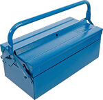 Metal Tool Box empty 420 x 200 x 150 mm 3 Compartments