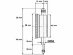 Mini gauge diameter 40mm