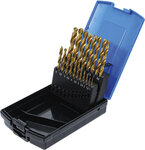 Twist Drill Set HSS titanium nitrated 1 - 10 mm 19 pcs