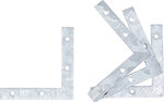 4-piece Steel Bracket Kit, 75x75x12 mm