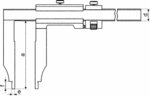 Classic caliper din862 , fine adjustment, metric