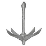 Folding anchor 3,2 kg, galvanized, egg-shaped head