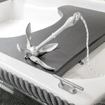 Umbrella anchor 3.2kg, galvanized, egg-shaped head