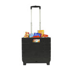 Transport trolley with folding crate 25kg