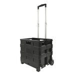 Folding trolley with foldable crate 25kg