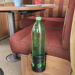 Drink holder with flexible clamping bracket