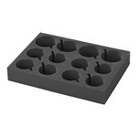 Cup holder from soft foam for glasses and cups