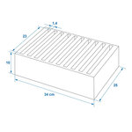 Plate holder from soft foam