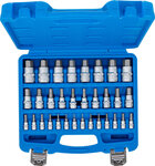 Bit Socket Set (1/4) / (3/8) / (1/2) Drive Internal Hexagon 2 - 19 mm / 1/4 - 9/16 Metric and Inch Sizes 32 pcs