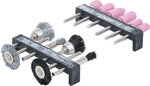 Sander and Steel Wire / Plastic Brush Set 12 pcs