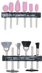 Sander and Steel Wire / Plastic Brush Set 12 pcs