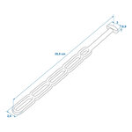 Rubber tensioner 5 positions 355 x 25 mm