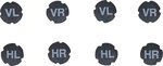 Plastic Valve Cap Set for Tire Marking 8 pcs