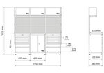 Storage System Combination Starter Kit Wooden 3 Components