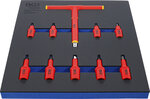 Tool Tray 2/3: VDE Bit Socket Set (3/8) / (1/2) Drive Internal Hexagon 4 - 10 mm 10 pcs