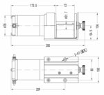 Winch 12V 907kg 750w, 15.2m