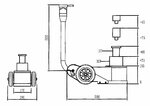 Hydropneumatic jack 30 tons, mobile type