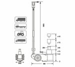 Hydro-pneumatic jack 20 - 40 tons