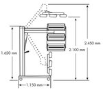 Mobile infrared paint dryer 3300w 3 radiators