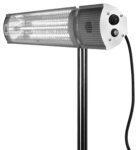 Infrared heater 2000w with gold lamp and tripod