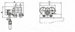 Electric trolley for hoists 1 ton