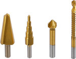 Multi-Drill-Set HSS-G titanium coated 4 pcs