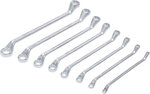 Double Ring Spanner Set | offset | 6x7 - 20x22 mm | 8 pcs.