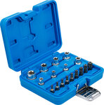 Bit and Socket Set | E-Type / T-Star (for Torx) | 17 pcs.