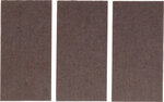 Felt Pad  Mats  brown  100 x 200 mm  3 pcs.