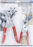Revolving Punch Pliers and Eyelet Pliers Set 102 pcs