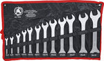 Double Open End Spanner Set 6 x 7 - 30 x 32 mm 12 pcs