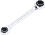 Double Ended Ratchet Wrench 4-in-1 10 x 13-17 x 19 mm