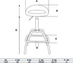 Workshop Stool height adjustable 630 - 770 mm