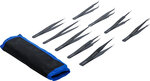 Stainless Steel Tweezers Set 9 pcs